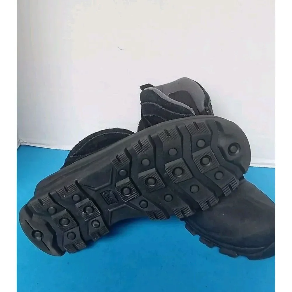 Winter Snow‎ Boots Waterproof Insulated Zip-Up Ankle Boots Black Outdoor Hiking